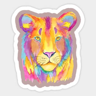 lion artwork Sticker